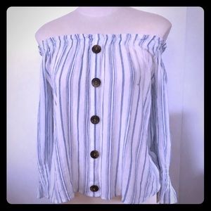 Off the shoulder blouse!